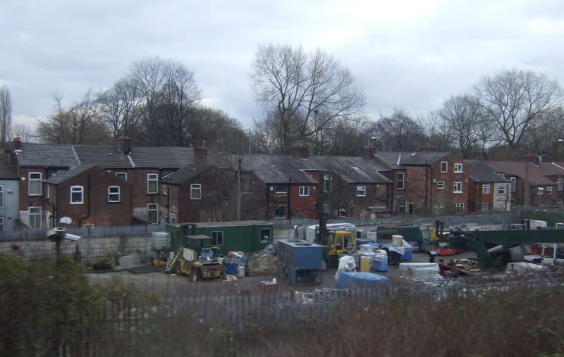 Terraced housing on Stockport Road, Levenshulme
