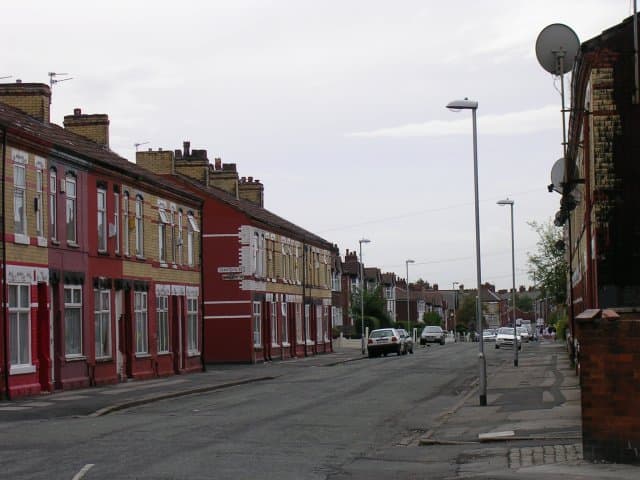 Terraced housing in Longsight, Manchester